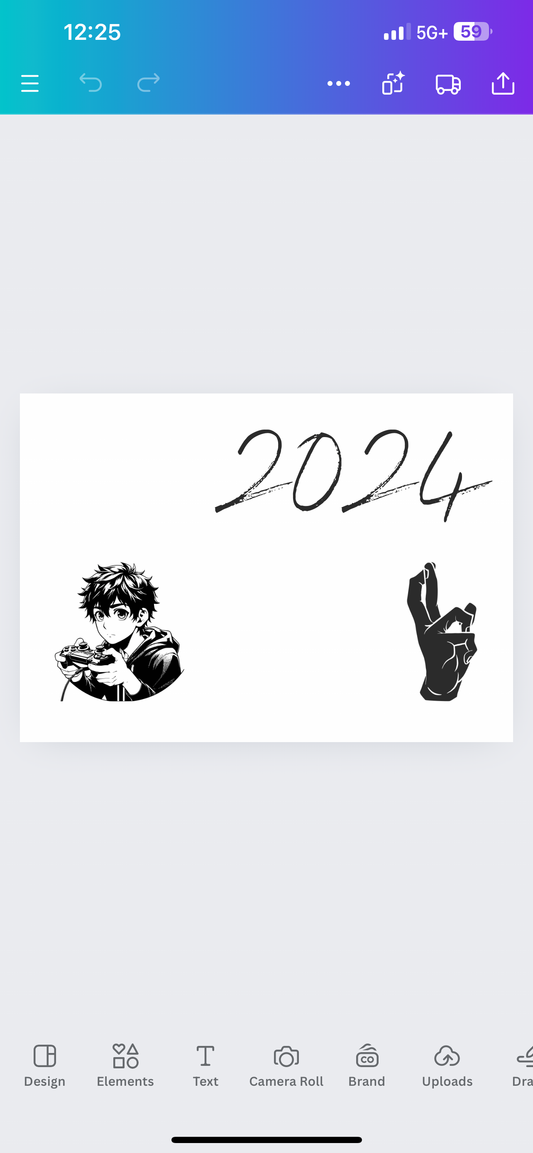 Anime themed full 2024 calendar